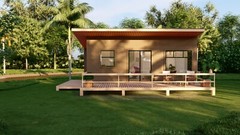 20′ x 30′ Wood Cabin Building Plans – Spacious Layout, Porch, Bedroom, and More