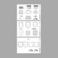 24×24 2-Car Garage — 576 sqft — 12ft Walls — PDF Floor Plan — Model 1F