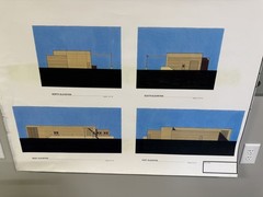 Modernist Architectural Elevation Prints Set of 7 Large 30×40 Paper Drawings