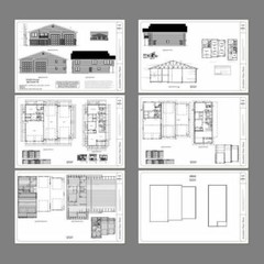 60×48 Apartment with 2-Car 2-RV Garage – PDF FloorPlan – 1,604 sqft – Model 1B
