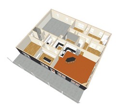 Construction Plans Barndomenium Metal Building House 4BR 3 Bath with SAFE ROOM!