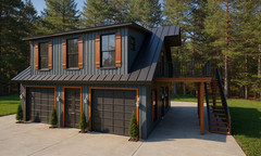 848 Sqft ADU (in-law suite) 2 car Shop/Garage with a 1Bed/1.5Bath APT. above