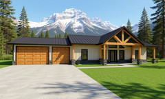 2,000 Sqft (Living) Farm House with – 3 Bedrooms, 2 Baths, office 3 car garage