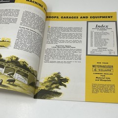 1958 Machine Sheds And Equipment Garage Weyerhaeuser 4 Square Guide Manual Plans