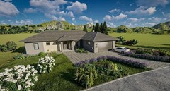 Modern 3 Bedroom 1.5 Bathroom House Floor Plans Blueprints CAD, 1953SQFT/181.4m2