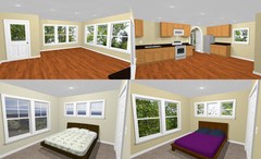 20×42 House – 2 BR 1.5 Bath – 2 Car Garage 1,153 sq ft- PDF FloorPlan – Model 2