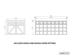 28′ x 28′ Two Car ADU Garage Loft Architectural Plans – PDF Download