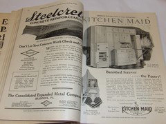 VTG 1926 BUILDER MAGAZINE! 16 HOME DESIGNS IN COLORS & LAYOUTS! ASBESTOS SHINGLE