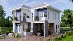 Custom House Plan 9×10 Meter 30×33 Feet 5 Beds 3 Baths Hip Roof (A4 Hard Copy)
