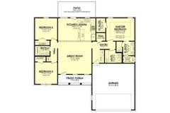 Modern House Open Plan Design 3 Bed 2 Bath – Drawings Blueprint