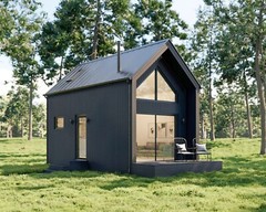 Modern Cabin House, 12’ x 20’, 240 Sq Ft, Tiny House, Architectural Plans