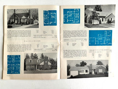 1950’s Mid Century Style Homes in Brick w/ Floor Plans- 32 in Color