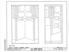Frank Lloyd Wright’s Prairie Style Robie House – 10 Sheet set of PRINTED plans