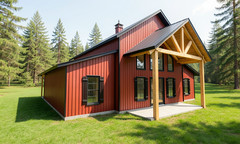 2,020 Sqft (Living) Modern Farm House with – 3 Bd, 2 Ba,