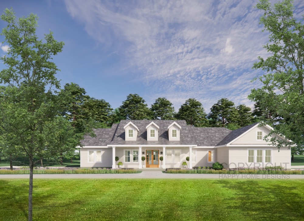 Modern Craftsman Farmhouse 3 bed 2.5 bath – Floor Plan Drawings Blueprint
