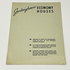 1949 Garlinghouse Economy Houses Home Blueprint Plans Brochure Catalog Book