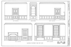 Traditional Brick Colonial Williamsburg Home, Architectural Plans, PRINTED plans