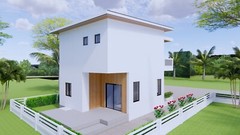 20×30 Feet Small House Plan 6×9 Meter 2 Beds 2 Baths PDF Plan (A4 Hard Copy)