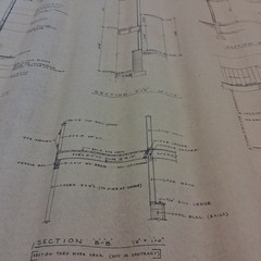 Mid Century Original 1969 Architectural Blueprints Drawings