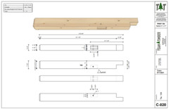 24′ x 30′ Forest Ridge Cabin Timber Frame Plan Set