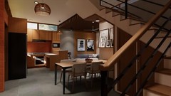 House Plan Modern Home Building / 3 Bedroom, 3 Bathroom with Garage