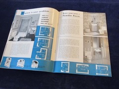 Vintage 1949 CRANE Kitchen Bath Brochures MCM Illustrated Home Design Plans C600