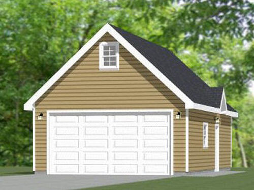 20×36 2-Car Garage –1,128 sq ft — PDF Floor Plan — Model 10