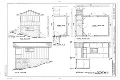 Craftsman Style Country Cabins house plans, architectural prints, 4 cabins