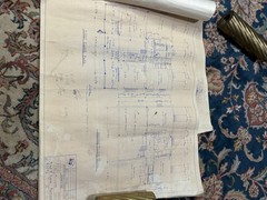 Vtg Moose Head Country Log Home Plans Full Set Blueprint Farmhouse 1980s Maine