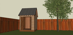 Tool Shed Gable Roof 8 x 8 Project Plans blueprints material list -PDF
