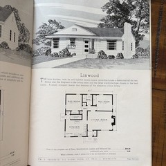Vintage 1953 MCM Mid Century Home Designs House Plans Practical Homes Catalog