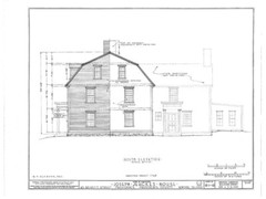 Gambrel Roofed Colonial New England Home, wood framed, PRINTED home plans