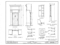 Southwestern Style Adobe Courtyard Home, architectural drawings, 4 bedrooms