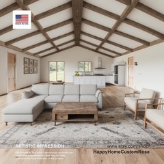 Rocky Ridge Barndominium Modern House Open Plan Design 84 x 40 – 3 Bed 2 Bath –