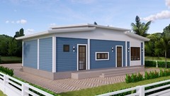 43×25 Feet House Plans 13×7.5 Meter 3 Beds 2 Baths Shed Roof PDF (A4 Hard Copy)