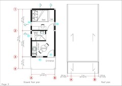 10×20 Ft Small House Plan | 1 Bed 1 Bath | 3x6m PDF + A4 Hard Copy and Cad files