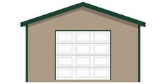 Blueprint for 16′ x 24′ – Post Framed Garage/Shop Plans (Pole Barn)