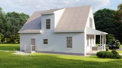 Family House 5 Bed, 2 Bathroom, Basement&Terrace CAD Blueprints Imperial