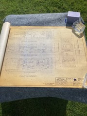 Vintage 1977 Vermont Log Buildings Windham Full Set Blueprints *RARE*