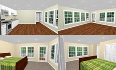 36×40 Apartment with 1-Car 1-RV Garage — PDF Floor Plan — 902 sqft — Model 1I