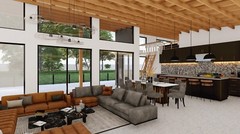 Plans for 5-Bedroom House with Walkout Basement & Mezzanine – Includes Architect