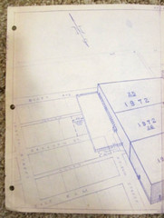 Vintage Architectural Drawing, Armstrong Tire Company, Des Moines, IA, Date 1972