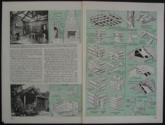 LOG CABIN Building House Construction 1946 How-To INFO