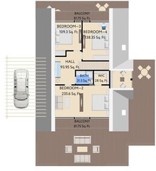 45’x57’ 4 Beds, 2 Baths A-Frame Cabin Architectural Build Plans PDF.