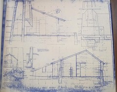 FRANK LLOYD WRIGHT: BLUELINE PLANS FOR HENRY J. NEILS RESIDENCE.