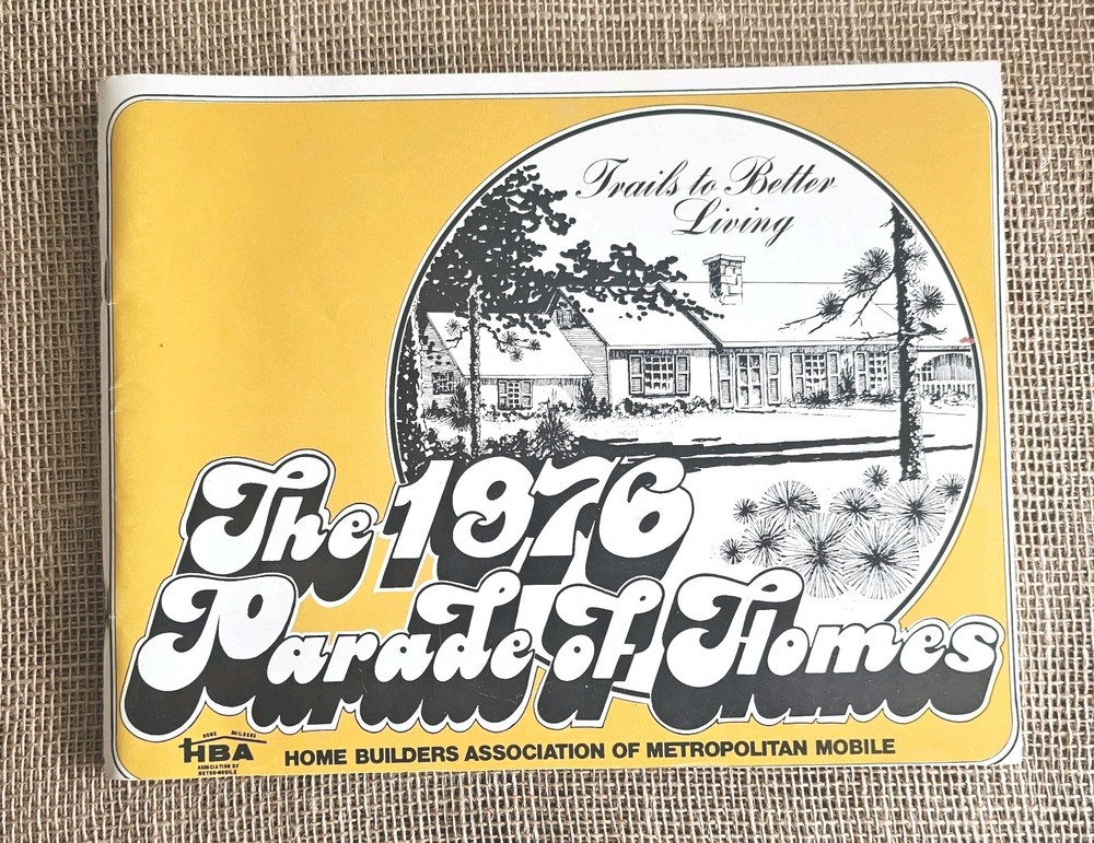 1976 Parade Of Homes Mobile Al Home Builders Ass. House Plans Book
