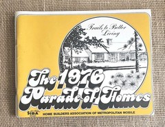 1976 Parade Of Homes Mobile Al Home Builders Ass. House Plans Book
