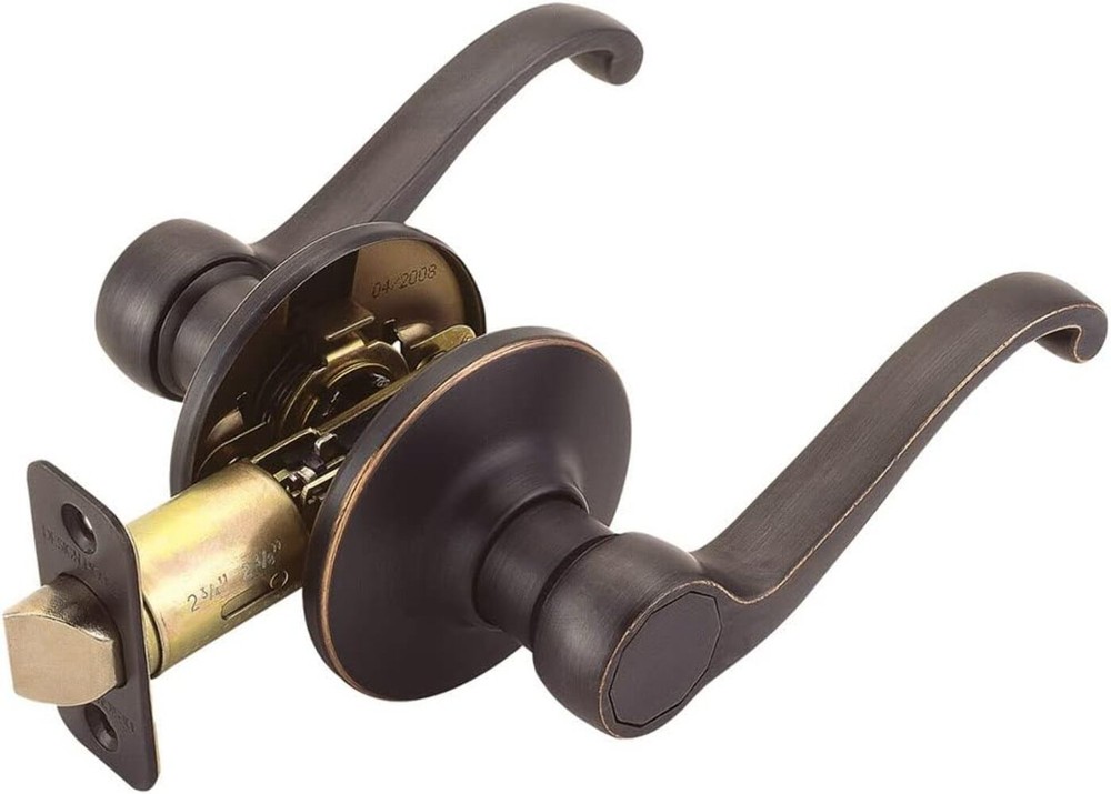 Design House Scroll Passage Door Lever, Oil Rubbed Bronze, 791624
