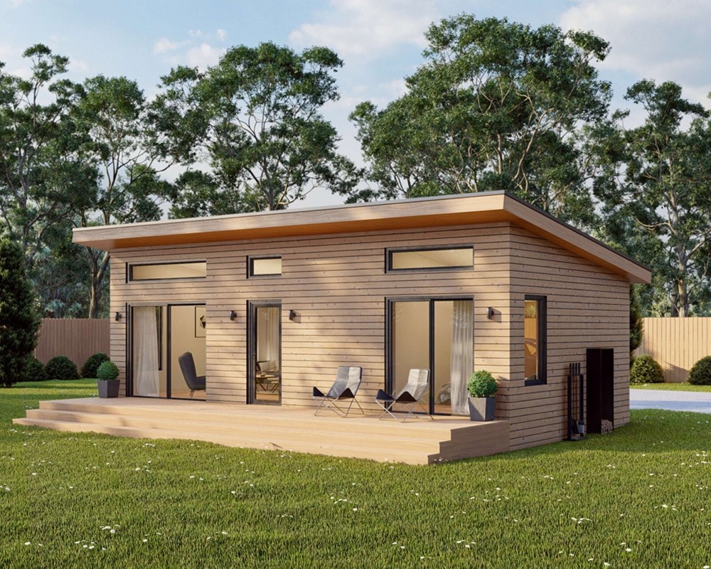 Modern Cabin House, 16′ x 32′, 512 Sq Ft, Tiny House, Architectural Plans