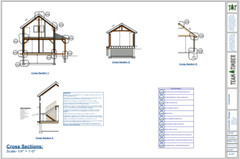 18′ x 32′ Timber Fame Cabin Full Plan Set